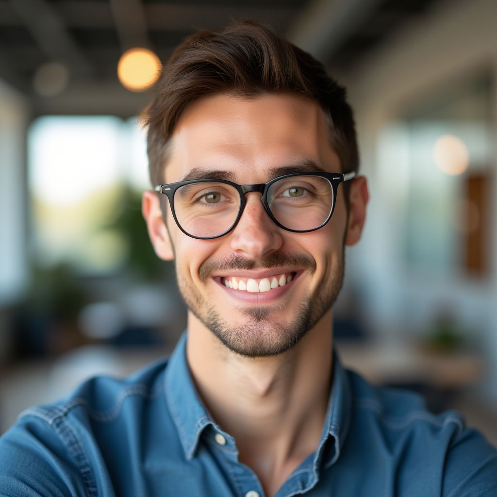 Retrato de Markus, un emigrante de Alemania.